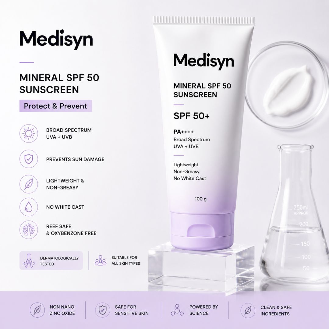 MEDISYN Mineral Sunscreen SPF 50+ PA++++ 100g
